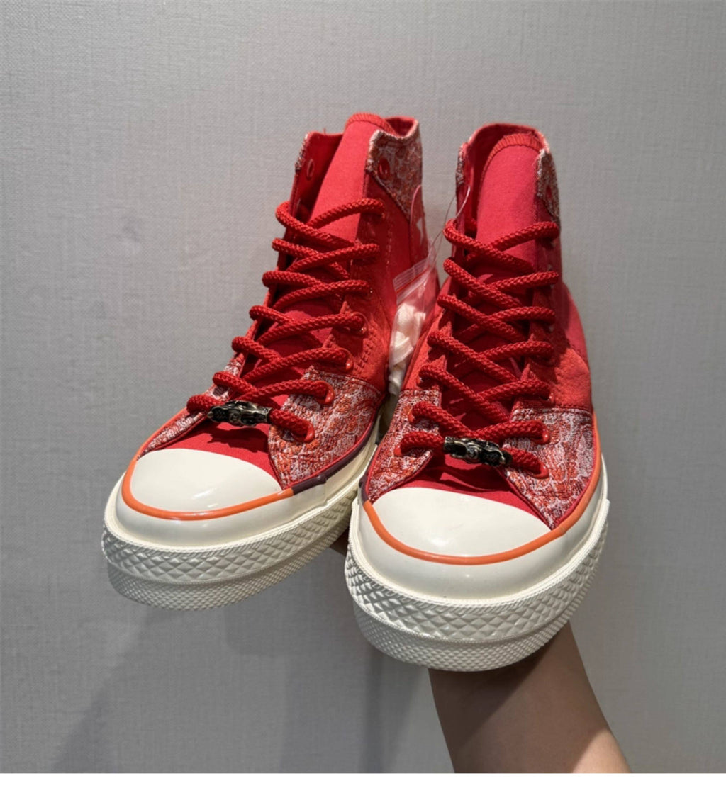 SLATE 01 — Bone Smoke Canvas Stitch High