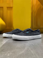 SHADE 03 — Smoke Suede Check Low
