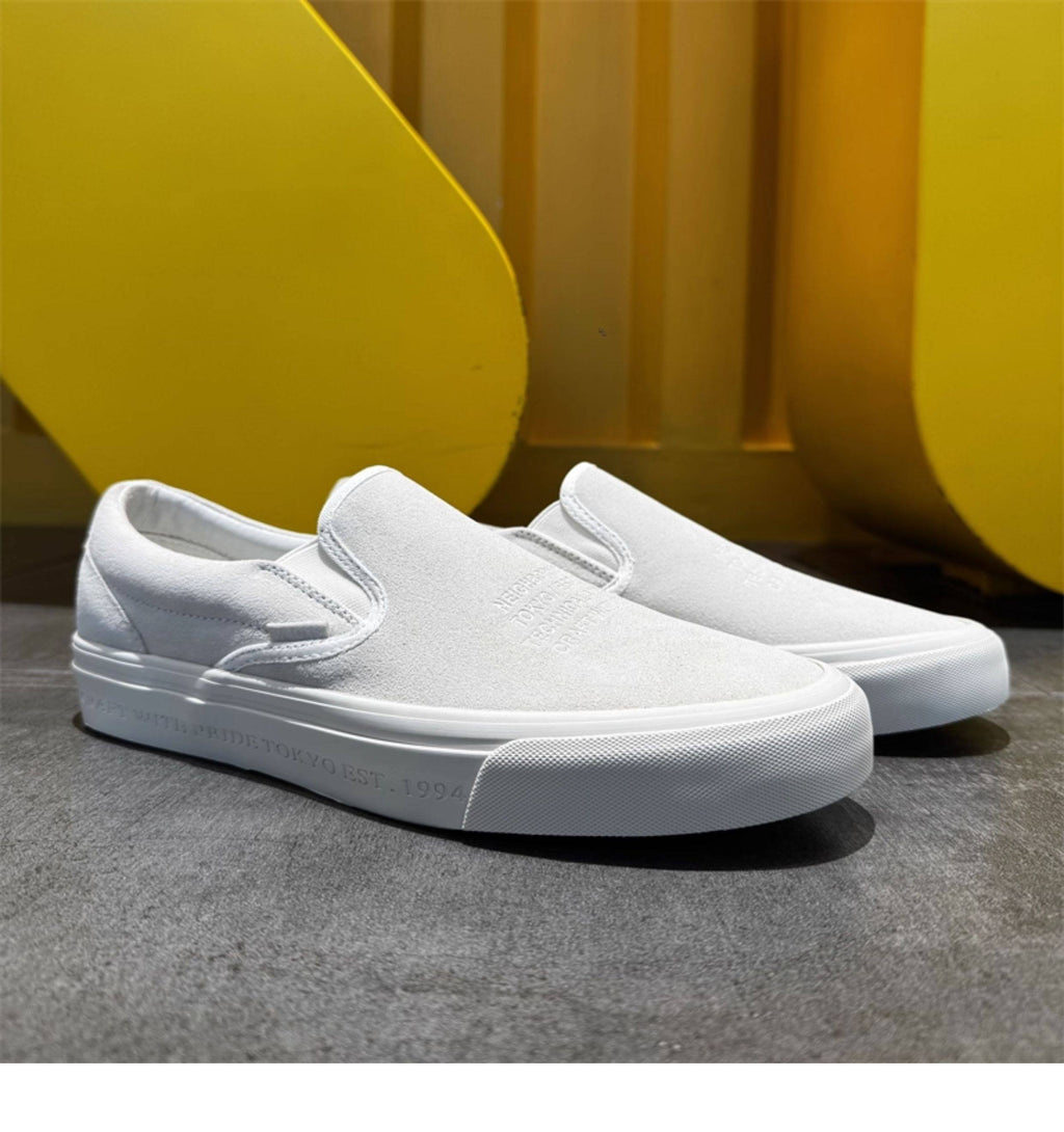 CRESCENT 01 — Bone Suede Heritage Slip