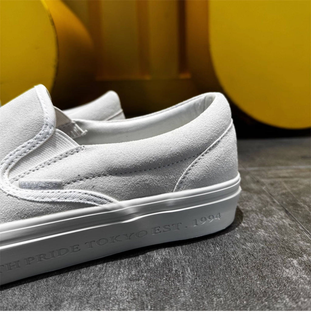 CRESCENT 01 — Bone Suede Heritage Slip
