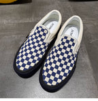 WAVE 01 — Sky Bone Canvas Check Slip