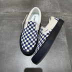 WAVE 01 — Sky Bone Canvas Check Slip