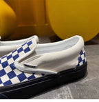 WAVE 01 — Sky Bone Canvas Check Slip